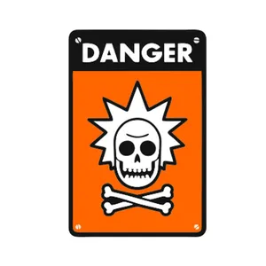 برچسب بدنه خودرو رایسان طرح Danger کد ST009