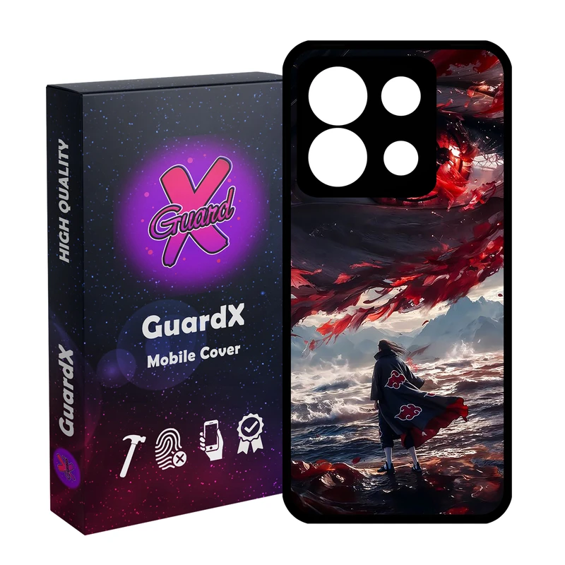 کاور گارد ایکس طرح ایتاچی انیمه ناروتو مدل Glass10765 مناسب برای گوشی موبایل شیائومی Redmi Note 13 5G