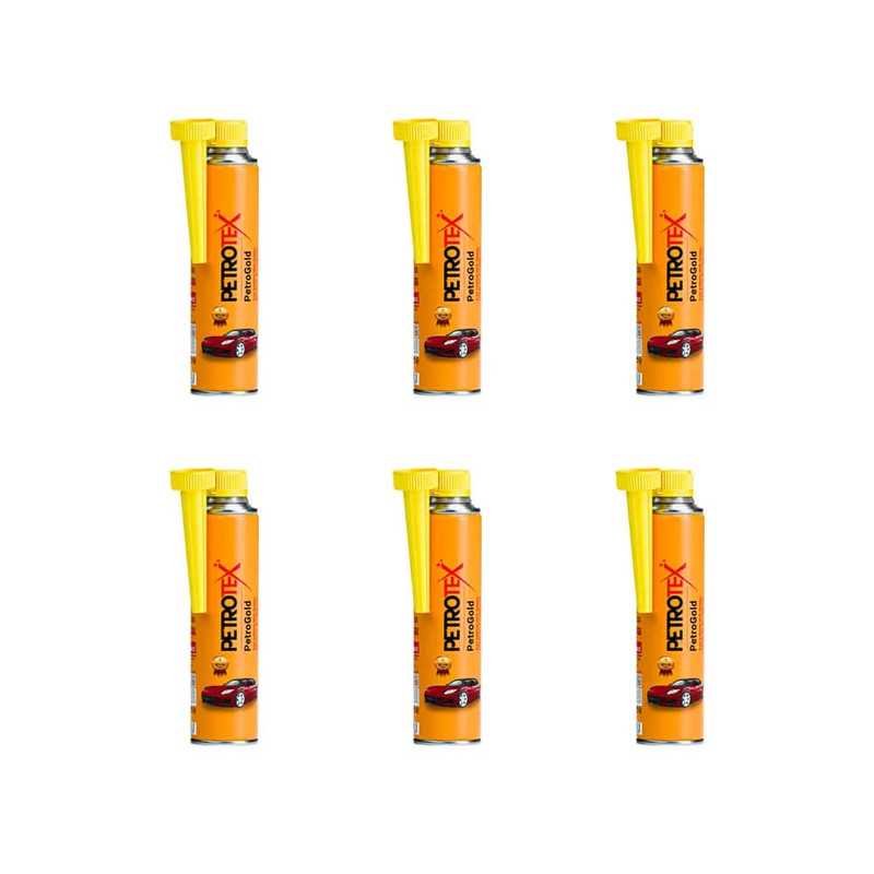 مکمل بنزین خودرو پتروتکس پلاس مدل PetroGold حجم 300 میلی لیتر بسته 6 عددی