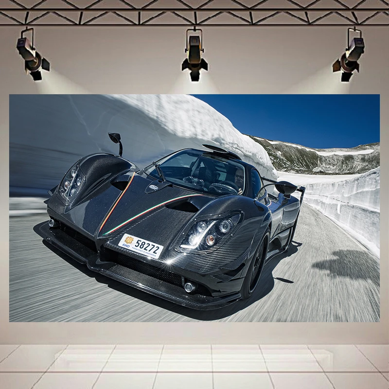 تابلو بوم طرح ماشین مدل پاگانی زوندا کد AR288