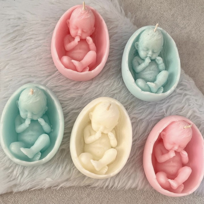 قالب شمع مدل نوزاد تخم مرغی