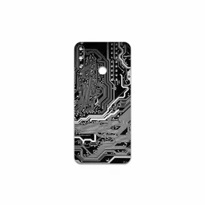 MAHOOT Black Printed Circuit Board Cover Sticker for Huawei Y7p