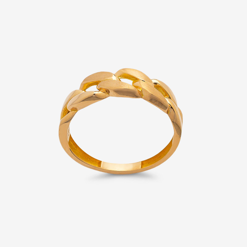 انگشتر طلا 18 عیار زنانه با طرح کارتیه طلای صداقت مدل AN-CS1 سایز 56