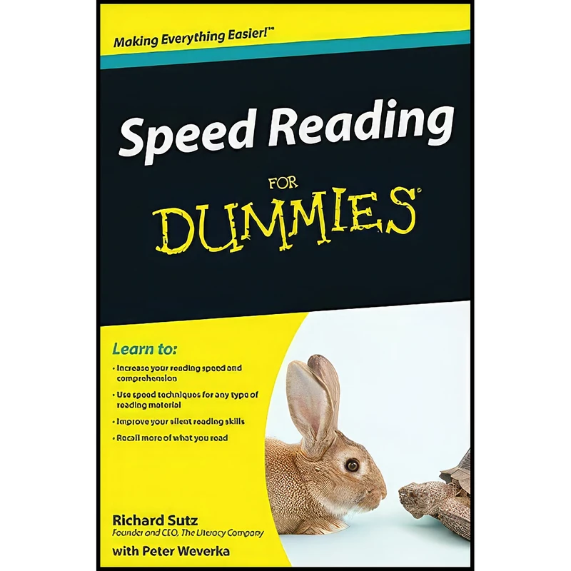 کتاب Speed Reading For Dummies اثر Richard Sutz and Peter Weverka انتشارات For Dummies