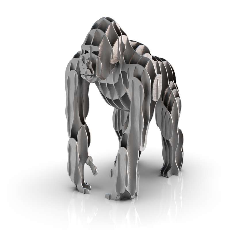 مجسمه مدل پارامتریک گوریل