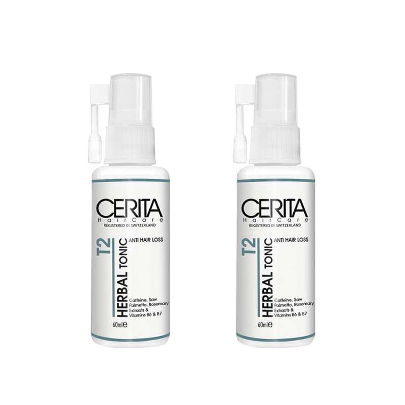 تونیک ضد ریزش مو سریتا مدل T2 حجم 60 میلی لیتر مجموعه 2 عددی