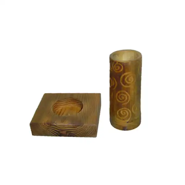 استند گلدان چوبی مدل e0052