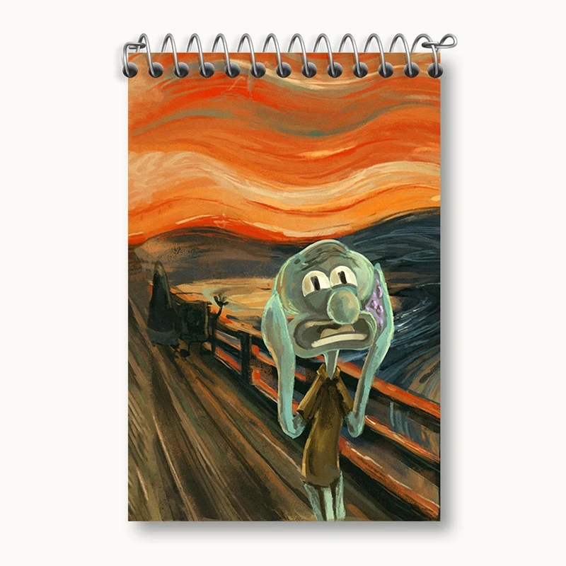 دفتر یادداشت 50 برگ خندالو مدل اختاپوس باب اسفنجی کد F1230