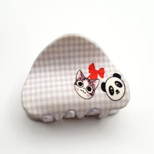 کلیپس مو دخترانه مدل چهارخانه كد KLP804