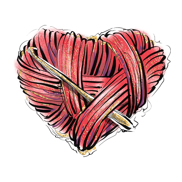 استیکر پارچه و لباس پاد آفرین مدل کارتونی طرح قلب کد S3679