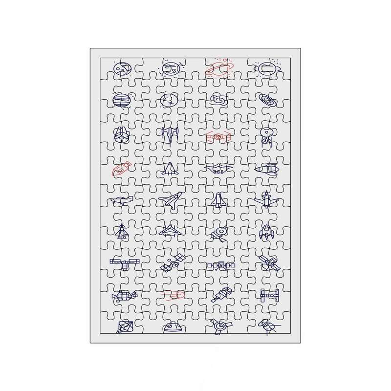 پازل 117 تکه مدل فضا کد 915