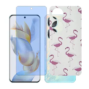 Glass together model blue cut screen protector suitable for Honor 70 mobile phone with back cover sticker