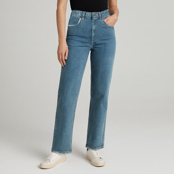 شلوار جین راسته زنانه دیان مدل نیم بگ