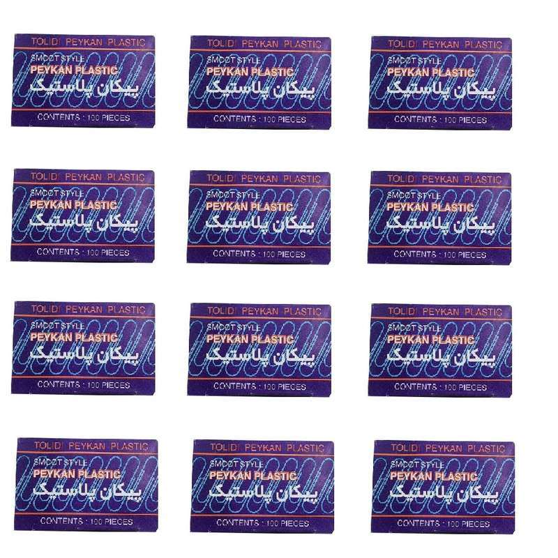 گیره کاغذ پیکان پلاستیک مدل DGI-12 بسته 1200 عددی