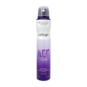 اسپری دئودورانت زنانه لتس گو مدل alien حجم 200 میلی لیتر