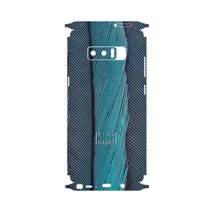 MAHOOT Turquoise feathers-FullSkin Cover Sticker for Samsung Galaxy Note 8