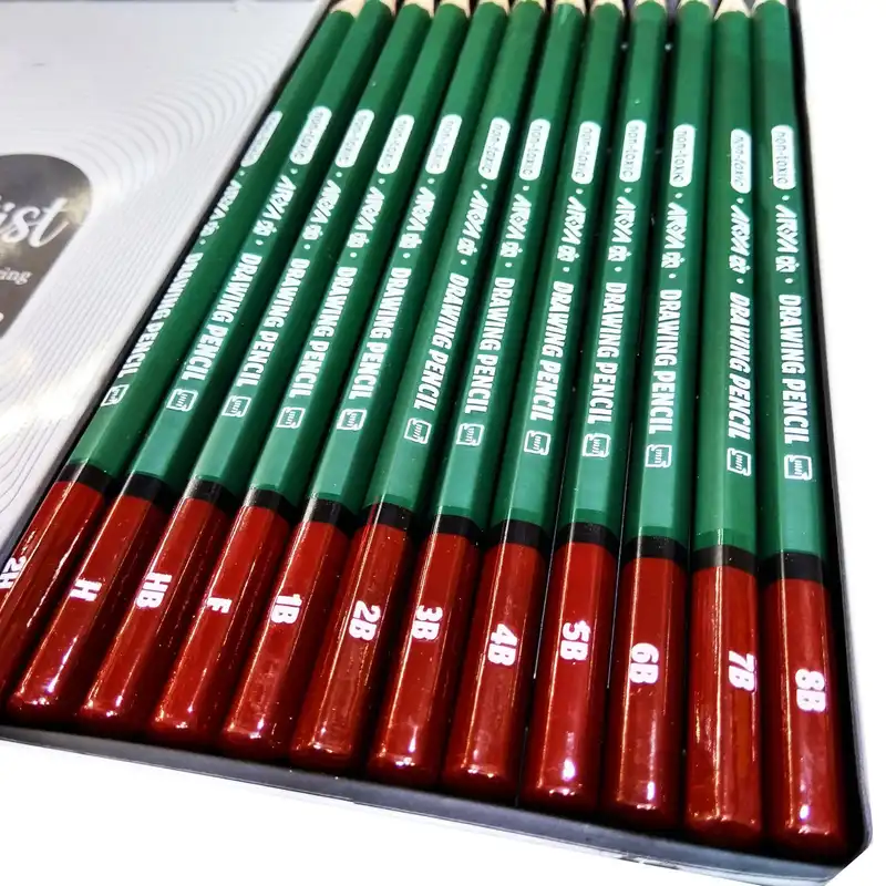 مداد طراحی آریا مدل Artist کد 002-3075 مجموعه 12 عددی