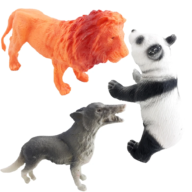 فیگور دنیای سرگرمی های کمیاب مدل حیوانات وحشی مجموعه 3 عددی کد HV3