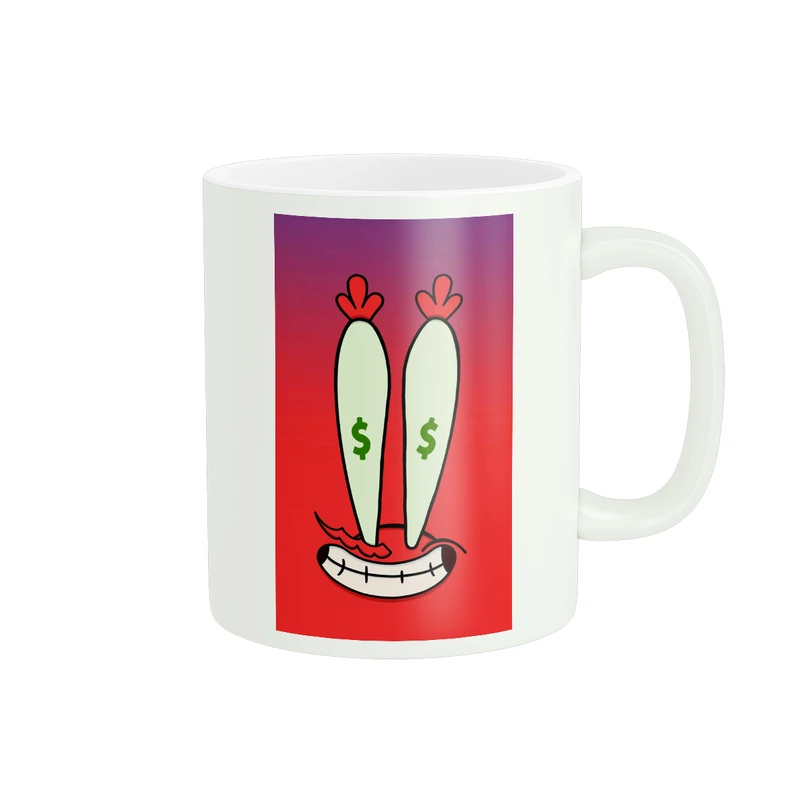 ماگ پاد آفرین مدل طرحدار آقای خرچنگ در باب اسفنجی کد 429