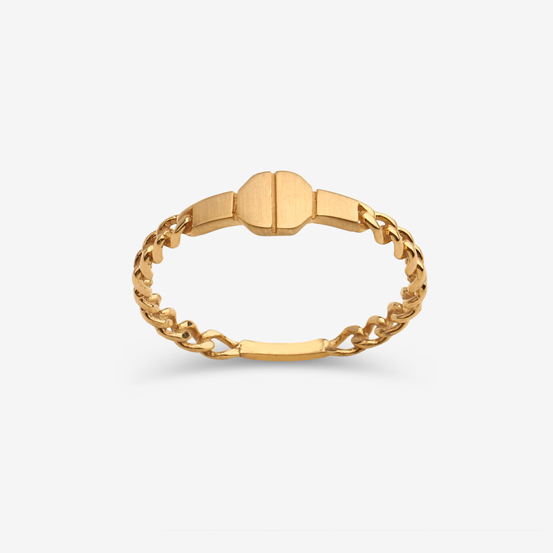 انگشتر طلا 18 عیار زنانه با طرح کارتیه گلد گالری لیبرا مدل دایره سایز 57