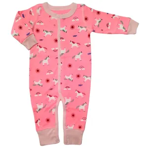 سرهمی نوزادی دخترانه طرح اسب تک شاخ کد M349