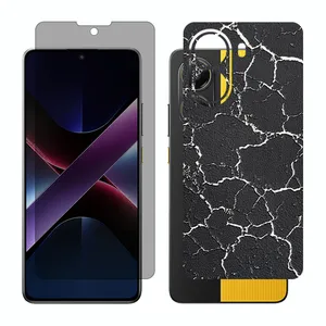 Glass Together model privacy screen protector suitable for Xiaomi Poco X7 Pro mobile phone with back cover sticker
