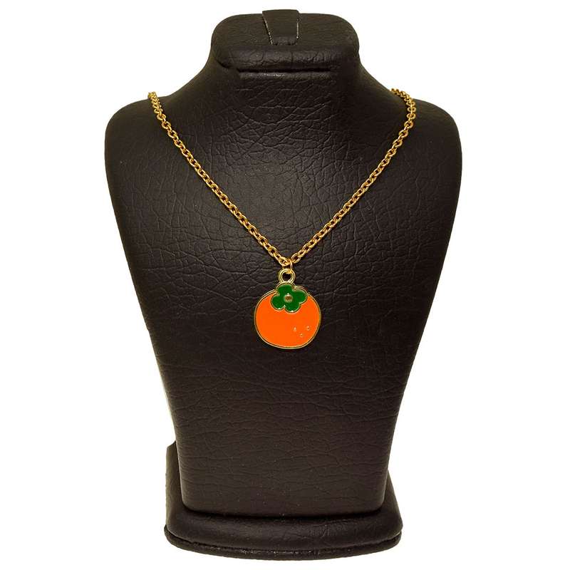 گردنبند دخترانه دلنار گالری مدل خرمالو گردنبند دخترانه دلنار گالری مدل خرمالو