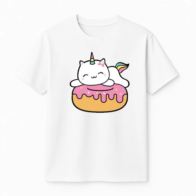 تی‌شرت آستین کوتاه دخترانه مدل یونیکورن کد v1 