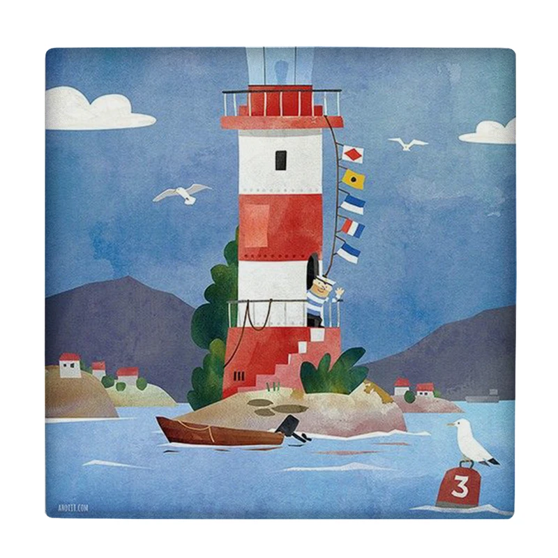 زیر لیوانی طرح فانوس دریایی کد    2686772_109