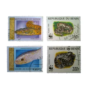 تمبر یادگاری طرح حیوانات مدل مار کد 911 مجموعه 4 عددی