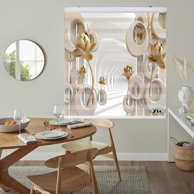 پرده زبرا زیو کد 3D1156 سایز 150x200 سانتی متر