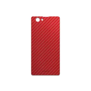 MAHOOT Red-Fiber Cover Sticker for Sony Xperia Z1 Compact