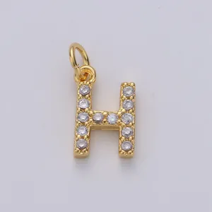 آویز گردنبند طلا 18 عیار زنانه قیراط طرح H کد GH2376