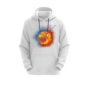 هودی زنانه مدل بسکتبال کد E16 رنگ سفید