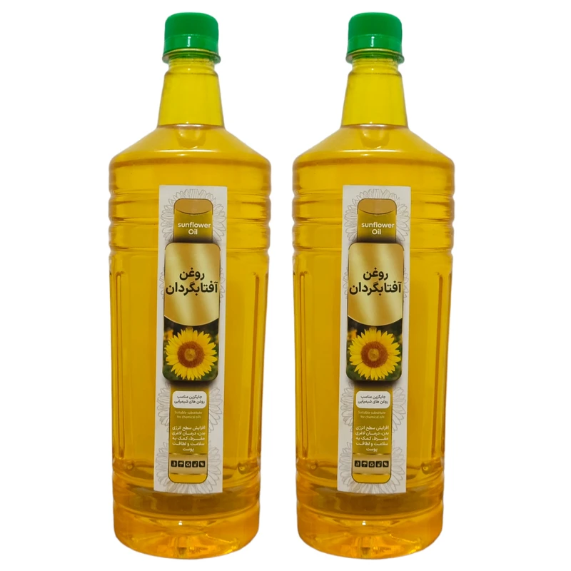 روغن آفتابگردان خالص - 950 میلی لیتر بسته 2 عددی