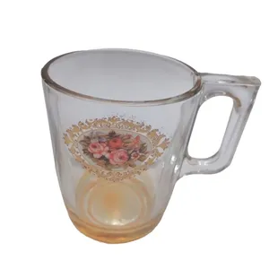 استکان  مدل نوبل گل رز بسته 6 عددی 