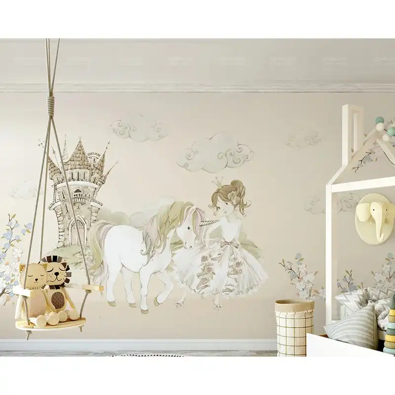 پوستر دیواری سه بعدی مدل اسب تک شاخ کد KA010