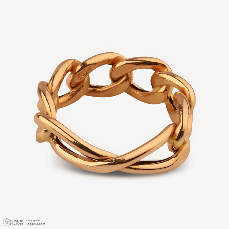 انگشتر طلا 18 عیار زنانه با طرح کارتیه نگین مدل A1 سایز 53