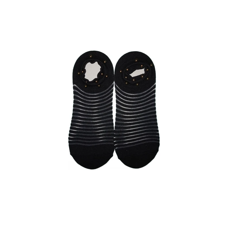 جوراب کالج زنانه مدل رینگی نگین دار بسته 2 عددی