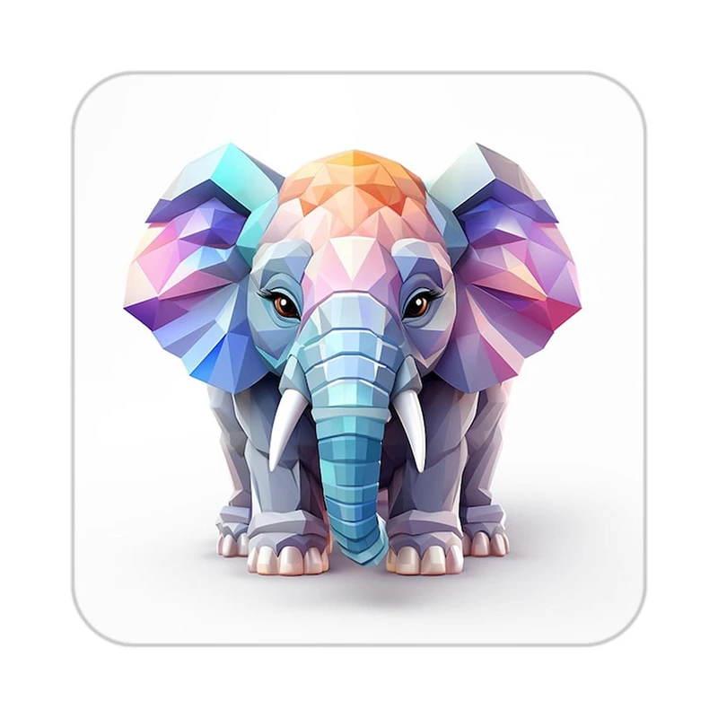 زیر لیوانی کاکتی طرح حیوانات کارتونی مدل mp28667