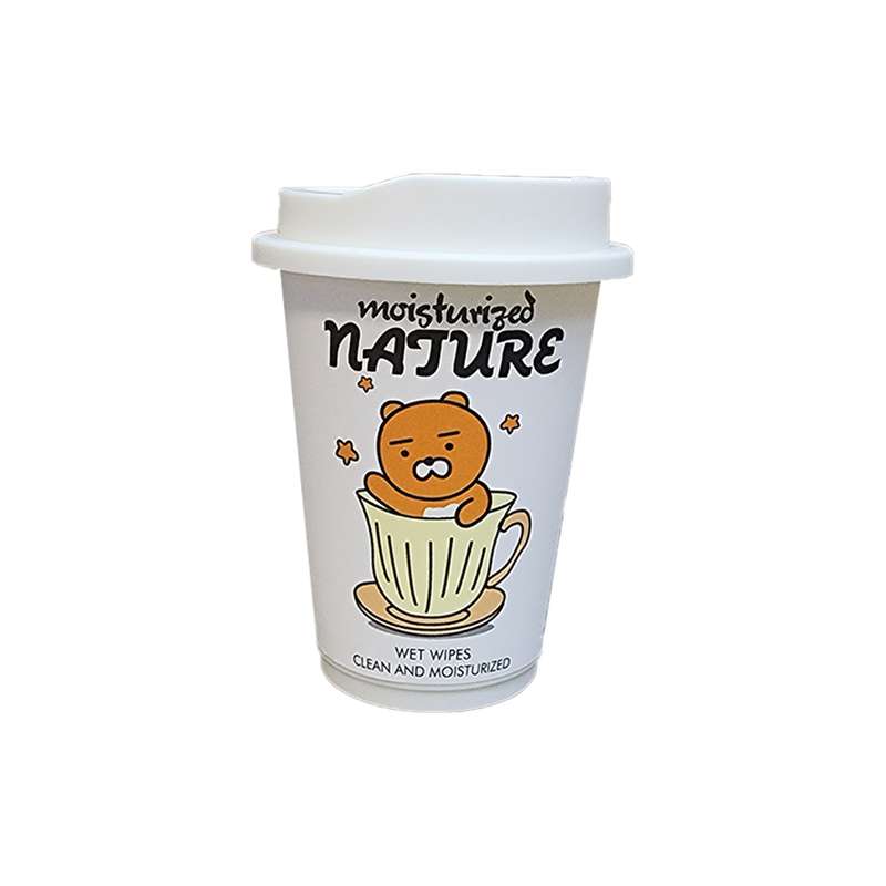 دستمال مرطوب نیچر مدل قوطی کافی کد 016 بسته 30 عددی