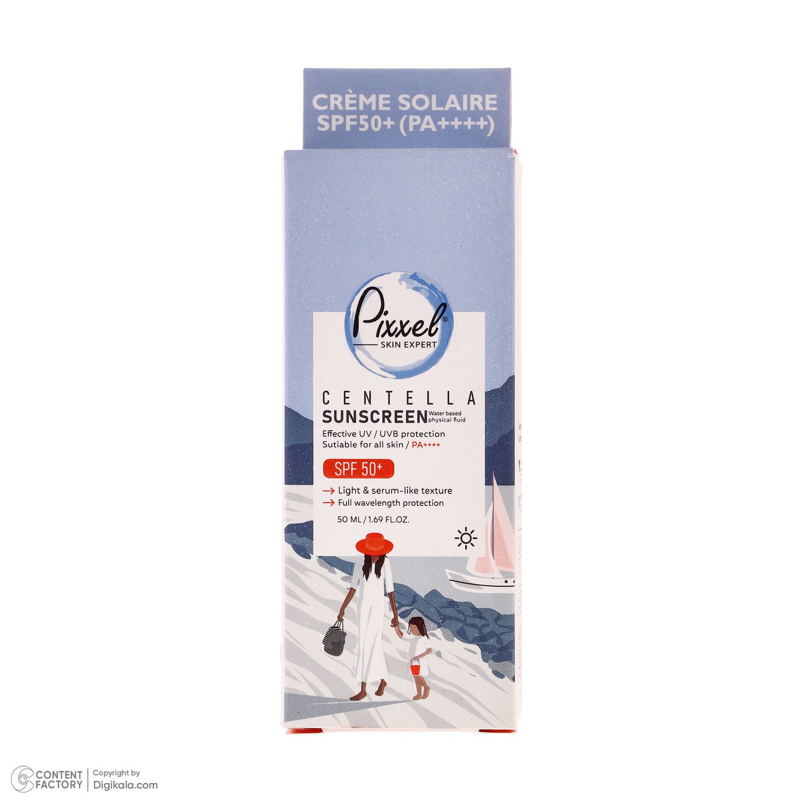 کرم ضد آفتاب بیرنگ پیکسل SPF 50 مدل Centella محافظ UVA ،UVB، ++++PA مناسب برای انواع پوست حجم 50 میلیلیتر -  - 8