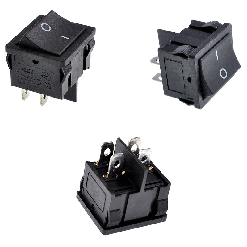 کلید راکر مدل 4 پایه کد KCD2 بسته 5 عددی