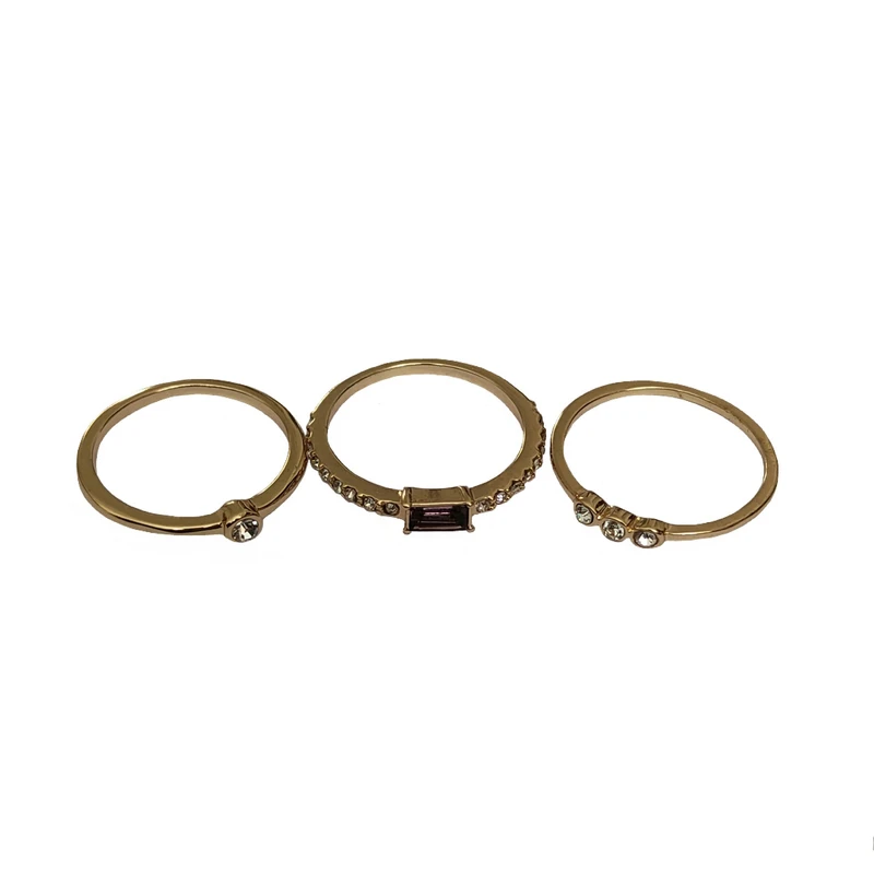 انگشتر زنانه مدل E2611 مجموعه 3 عددی