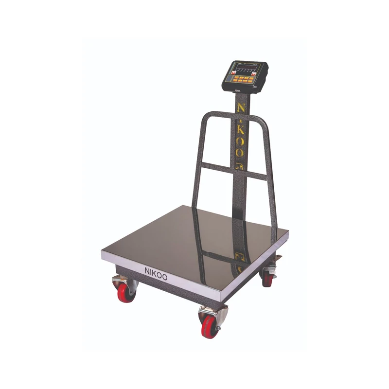 باسکول دیجیتال نیکو مدل صفحه استیل چرخدار با ظرفیت 550 کیلوگرم