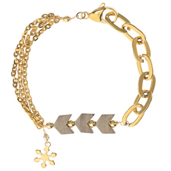 دستبند طلا 18 عیار زنانه مدل TH018