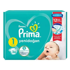 پوشک کودک پریما مدل Yeni سایز 1 بسته 36 عددی