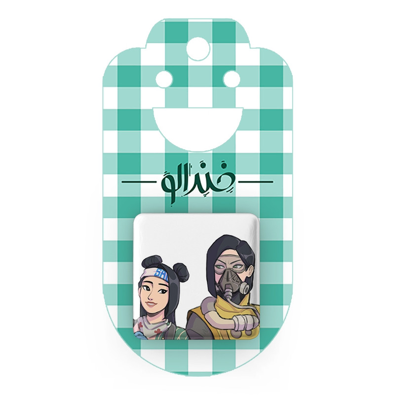 مگنت خندالو طرح بازی ولورانت (Valorant) مدل مربعی کد 33111