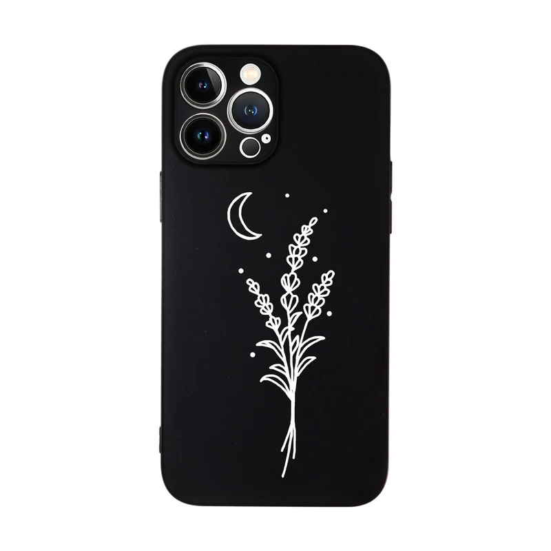 کاور قاب گارد طرح گل و ماه کد s12352 مناسب برای گوشی موبایل اپل iphone 15 Pro