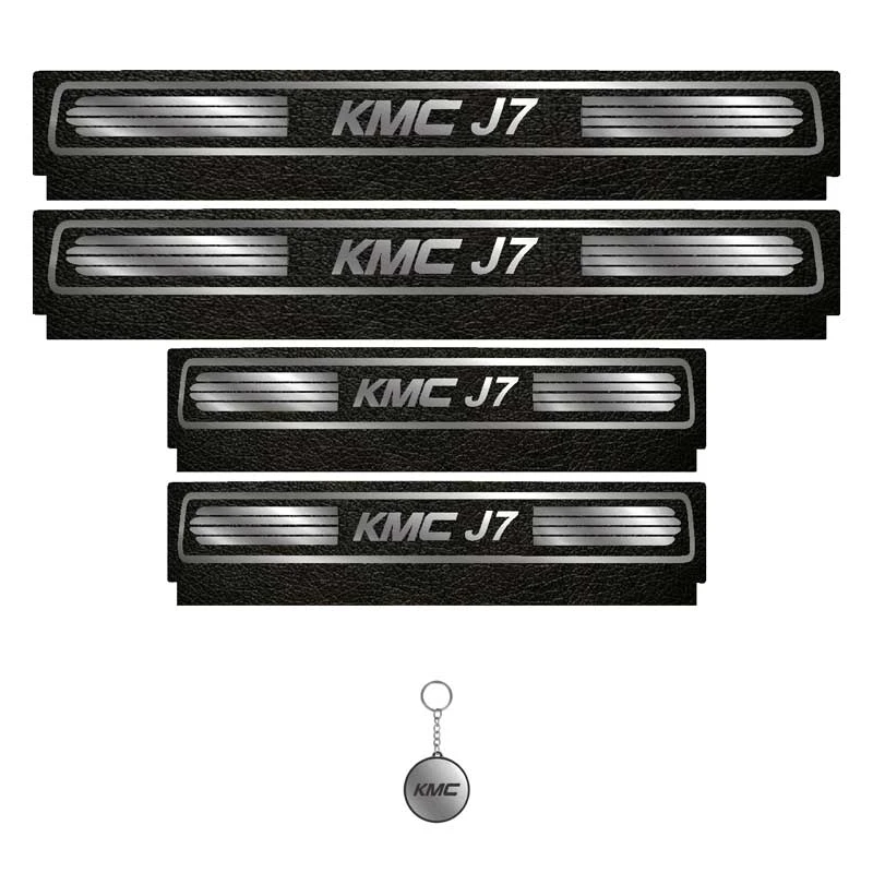 برچسب پارکابی خودرو لندمون کد LM239 MS مناسب برای کی ام سی J7 مجموعه 4 عددی به همراه جا کلیدی